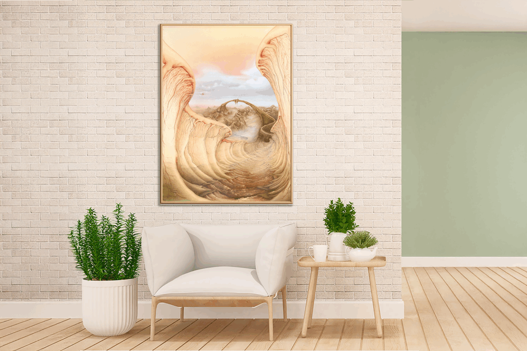 Home Entry Wall Painting Mockup 1 1024x683