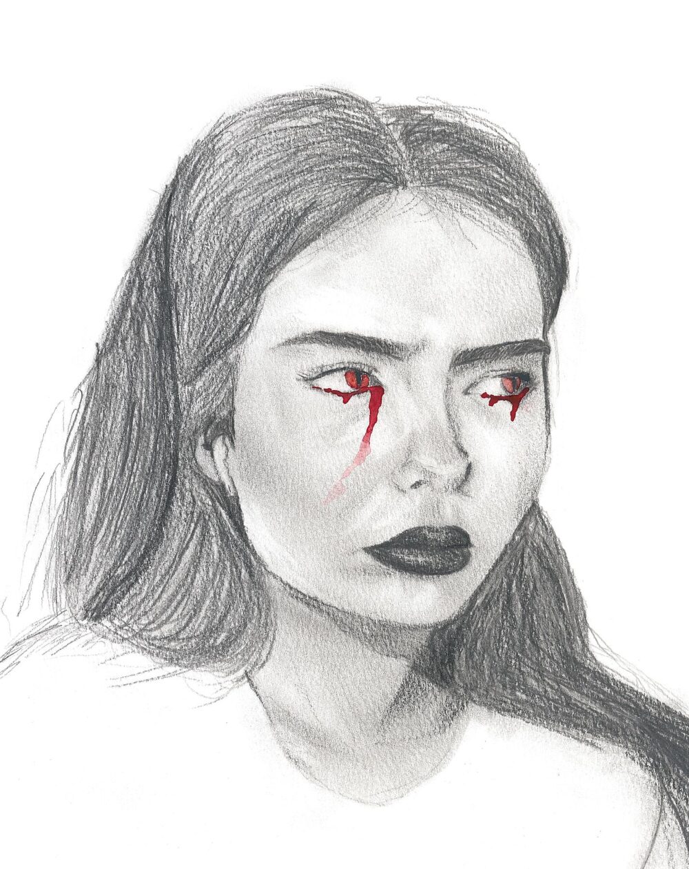 Girl with Red Tears